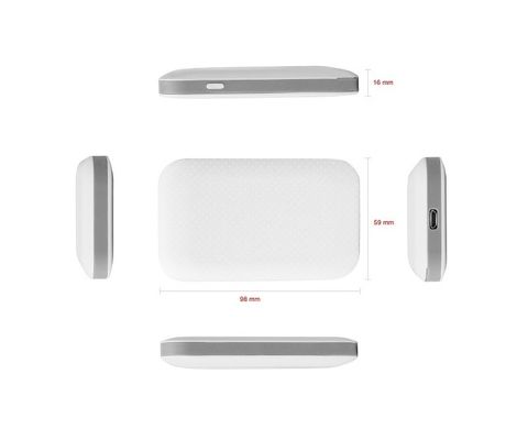 IOS Compatible Portable 4G Mobile Hotspot with WPA WPA2 PSK Security Features Weighing 32 Ounces Ensuring Fast Connectivity